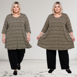 Naveed oversized viscose mix A-lijn tuniek stretch