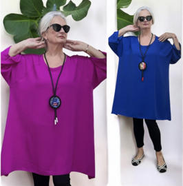 ITALIA MODA viscose tuniek /niet doorschijnend/in meerdere kleuren