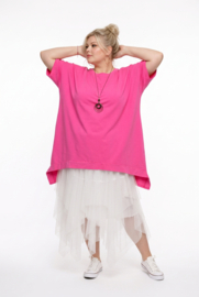 ITALIA MODA  katoen A-lijn tuniek met ketting /stretch/meerdere kleuren