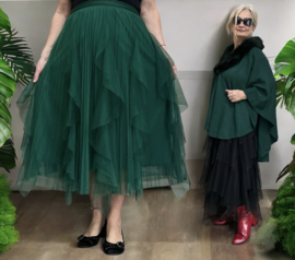 ITALIA MODA oversized tule rok gevoerd