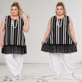 AKH oversized viscose mix A-lijn tuniek/top