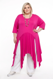 Moonshine viscose tricot A-lijn tuniek stretch apart /in meerdere kleuren