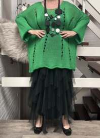 Moonshine oversized katoen gebreide top/in meerdere kleuren
