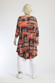AKH oversized A-lijn tuniek apart stretch