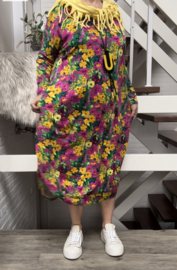 Taffi  Nina viscose jurk met zakken stretch