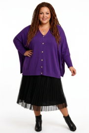 ITALIA oversized viscose mix gebreide vest/top/in meerdere kleuren