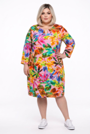 Ophilia premium kwaliteit katoen jurk  stretch