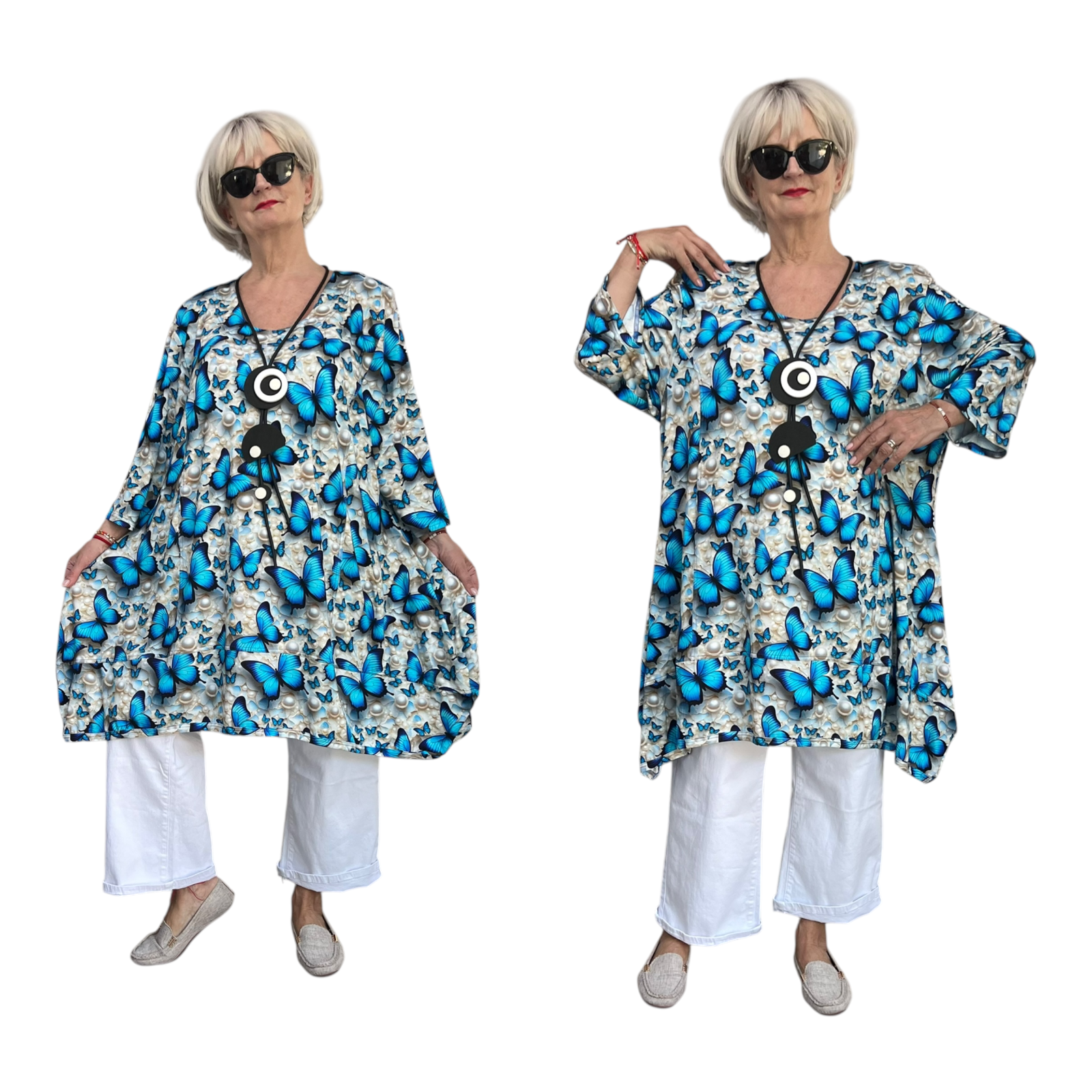 New Jersey viscose A-lijn jurk/tuniek/ stretch