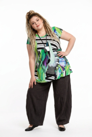 Ophilia viscose A-lijn top stretch/stretch