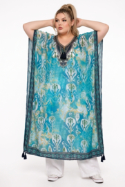 ONE OF A KIND  viscose zomer poncho/kaftan