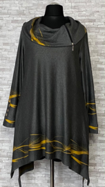 New Jersey viscose jersey A-lijn tuniek met col stretch