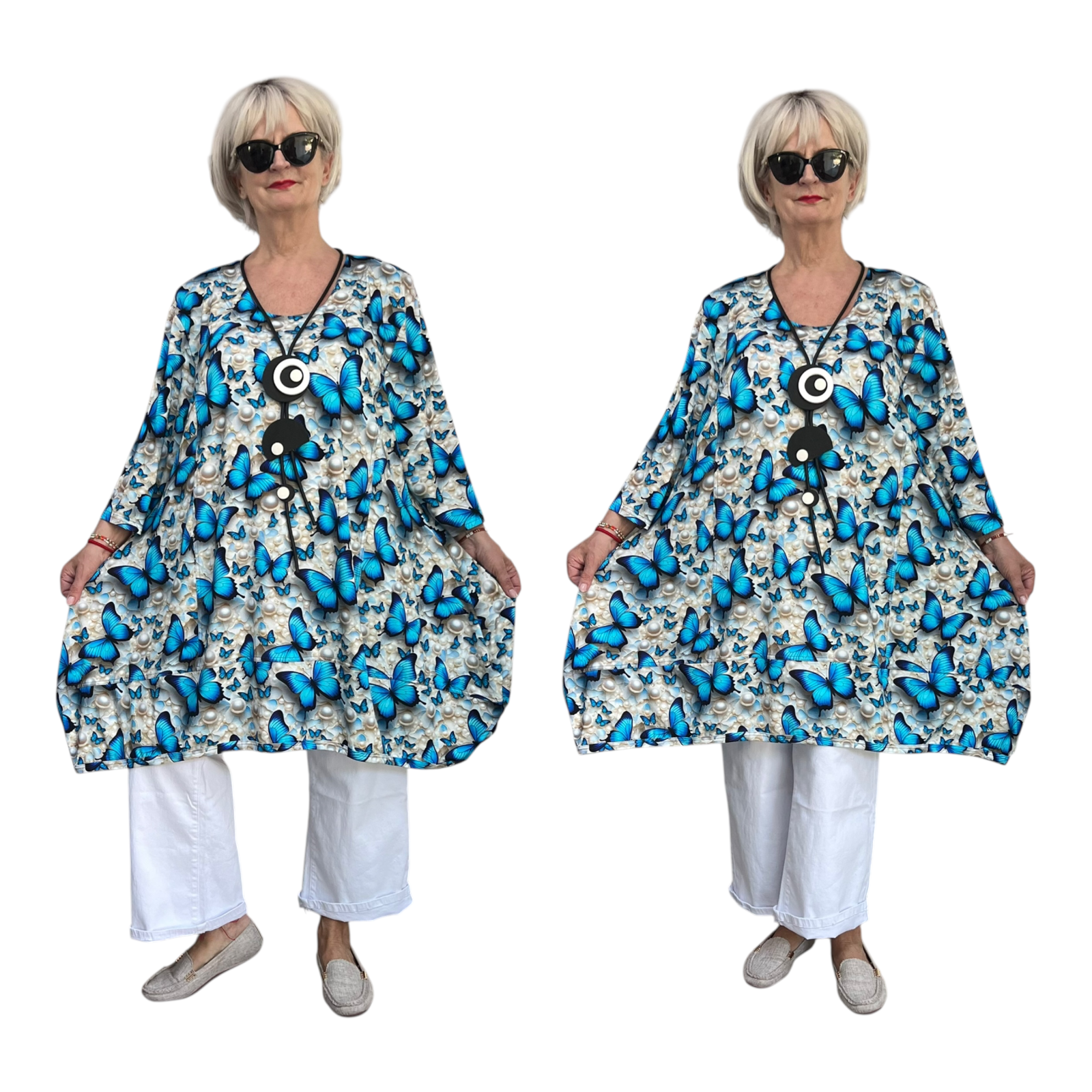 New Jersey viscose A-lijn jurk/tuniek/ stretch
