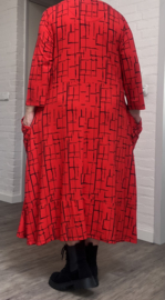 IZZY Style viscose jurk met zakken / stretch