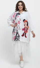 ITALIA oversized viscose blouse/hemd