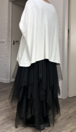 ITALIA oversized viscose mix gebreide top/tuniek