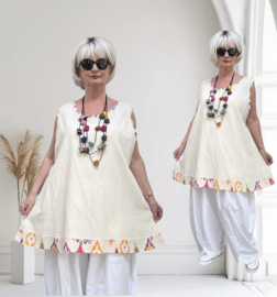 Vincenzo Allocca oversized katen/linnen top/ apart