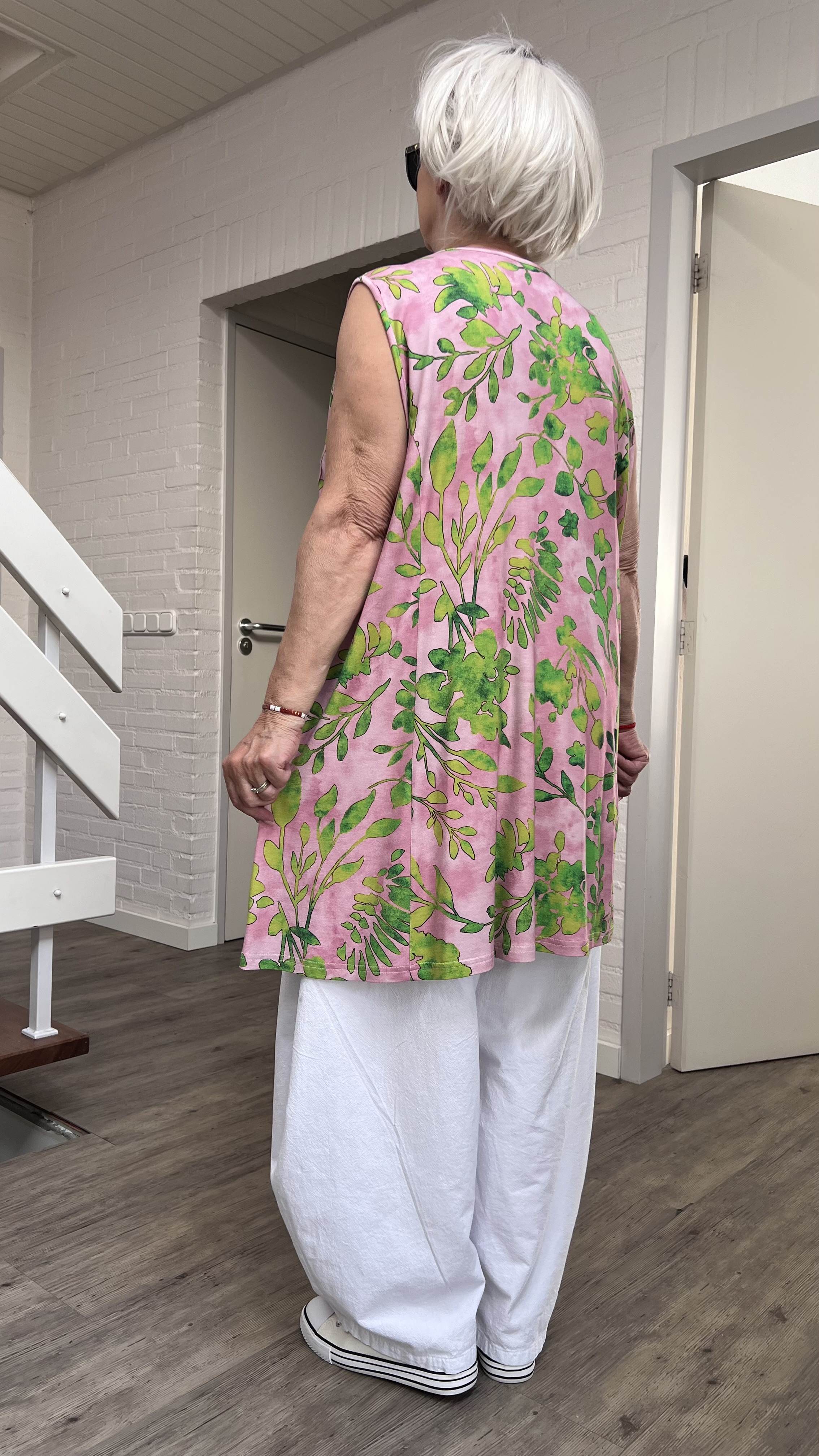 Ophilia viscose A-lijn tuniek  met aparte decolleté stretch
