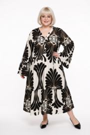 Sissi BOHO oversized A-lijn viscose jurk apart