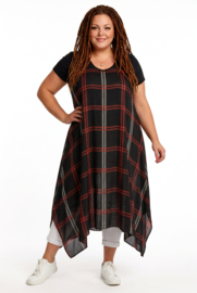 AKH oversized chique chiffon A-lijn  jurk/overjurk /tuniek apart