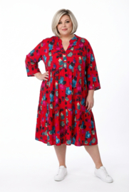Vincenzo Allocca oversized viscose A-lijn BOHO jurk