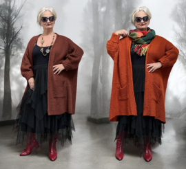 amandine oversized  viscose super zacht  gebreide vest  /in meerdere kleuren