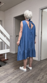 ITALIA MODA  jeans tencel A-lijn jurk apart /in meerdere kleuren