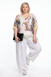 ITALIA oversized zomer top/blouse gevoerd /in meerdere kleuren