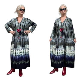 Ophilia viscose A-lijn jurk  stretch