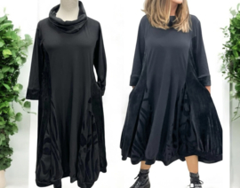 Vincenzo Allocca oversized katoen ballonjurk van een mix van fluweel en tule apart 