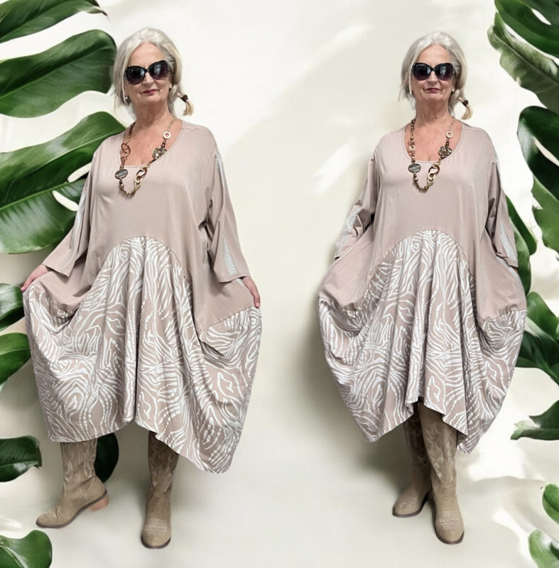 Vincenzo Allocca oversized katoen A lijn jurk apart stretch