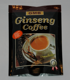 Ginseng-koffie met sojacreamer.