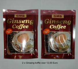 Voordeelpakket Ginseng koffie met sojacreamer en suiker.