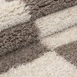 Vloerkleed VKW Hoogpolig Shaggy 'Galaxy' Beige