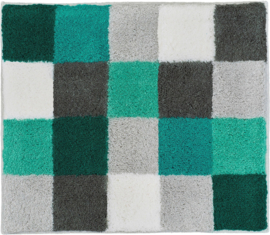 Kleine Wolke CLASSIC Caro Patchwork Badmat Petrol