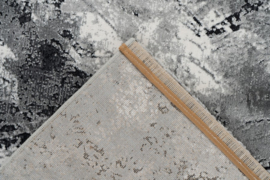 Vloerkleed Industrieel Abstract 3D Effect "Pablo" Grijs