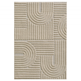 Vloerkleed VKW Scandinavisch 3D Effect 'Logit' Beige