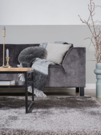 Vloerkleed Hoogpolig 'Lago' Grijs
