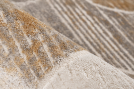 Vloerkleed Modern Geometrisch "Modena 2" Goud