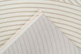 Vloerkleed Modern Scandinavisch Laagpolig Grafisch "Elif 2" Ivory