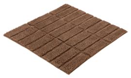 Kleine Wolke CLASSIC Tiles Badmat Brasil Bruin