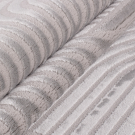Vloerkleed VKW Modern 3D Effect 'Odin' Zilvergrijs