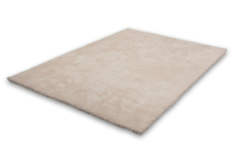 Vloerkleed Shaggy Hoogpolig Effen "Velvet" Ivory