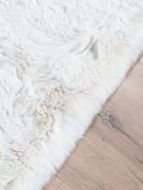 Vloerkleed Effen Hoogpolig "Morbido 2212" Beige