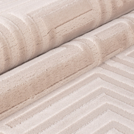 Vloerkleed VKW Scandinavisch 3D Effect 'Magnus' Beige