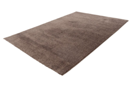 Vloerkleed Scandinavisch Hoogpolig Effen "Dream" Taupe