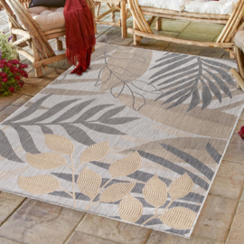 Vloerkleed VKW Outdoor/Indoor Botanisch 'Jebel' Beige