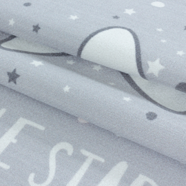 Kindervloerkleed VKW 'Kids Story Little Stars' Grijs