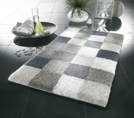 Kleine Wolke CLASSIC Caro Patchwork Badmat Antraciet