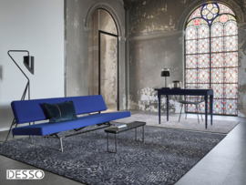 Vloerkleed Design 'Mozaic & Fresco'  Zwart/Blauw/Grijs