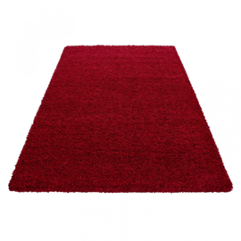 Vloerkleed VKW Hoogpolig Shaggy 'Dreamliner' Rood